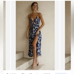 Petal and Pup navy floral dress - worn once!